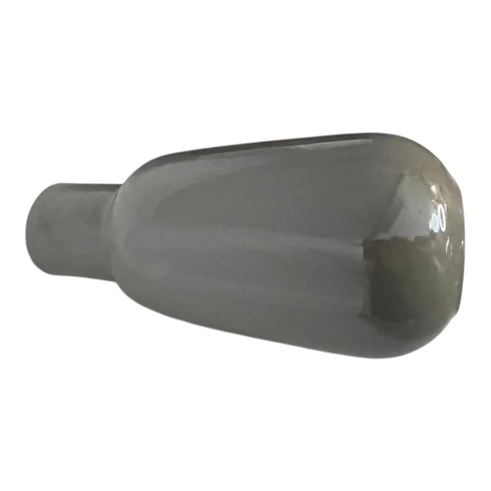 IKEA Modern Minimalist Ceramic Vase Glossy Gray Bottle Vase Scandinavian Decor 1